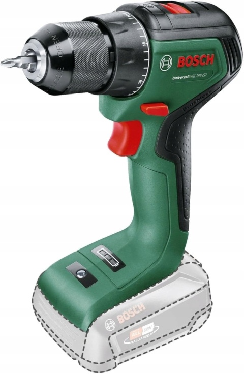 Wiertarko-wkrętarka akumulatorowa Bosch UniversalDrill 18V-60 SOLO