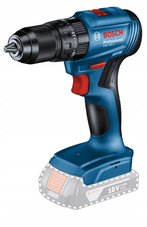 Wiertarko-wkrętarka udarowa Bosch GSB 185-LI 50Nm bezszczotkowa 18V