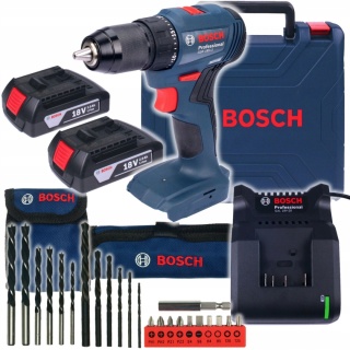 Wkrętarka Bosch GSR 185-LI 2Ah 18V BEZSZCZOTKOWA z osprzętem w walizce