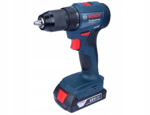 Wkrętarka Bosch GSR 185-LI 2Ah 18V BEZSZCZOTKOWA z osprzętem w walizce