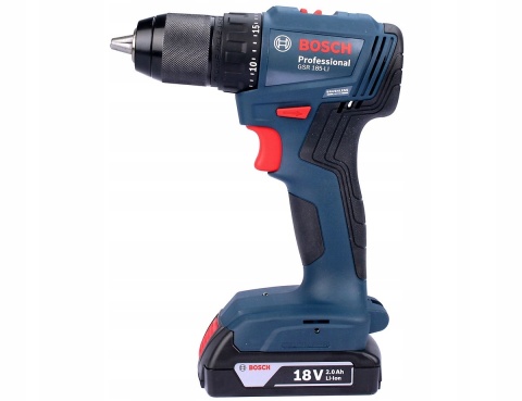 Wkrętarka Bosch GSR 185-LI 2Ah 18V BEZSZCZOTKOWA z osprzętem w walizce