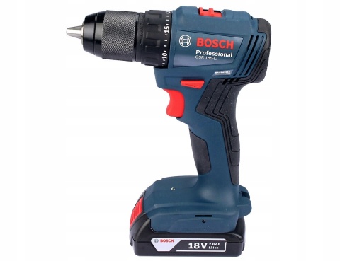 Wkrętarka Bosch GSR 185-LI 2Ah 18V BEZSZCZOTKOWA z osprzętem w walizce