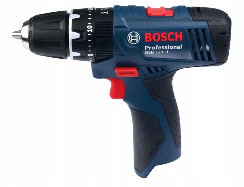 Wkrętarka akumulatorowa Bosch GSB 120-LI 2-biegowa 28Nm 1kg z udarem