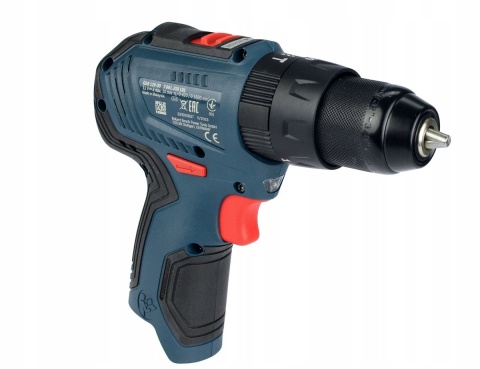 Wkrętarka akumulatorowa Bosch GSB 12V-30 z udarem i led 2-biegowa