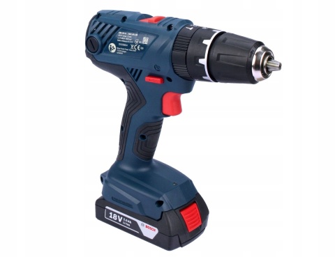 Wkrętarka akumulatorowa Bosch GSB 18V-21, 2x2Ah, udar 55Nm, LED