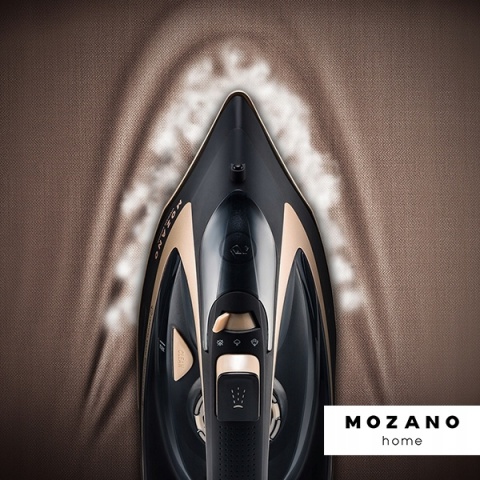 Bezprzewodowe żelazko parowe Mozano Ultimate Smooth 2600W z ceramiczną stopą