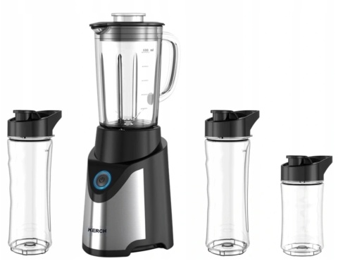 Blender kielichowy Kerch Fit 900 W - mocny, wielofunkcyjny, czarny
