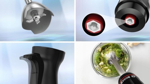 Blender ręczny Bosch MSM4B621 1000W + Rozdrabniacz + Końcówka do ubijania
