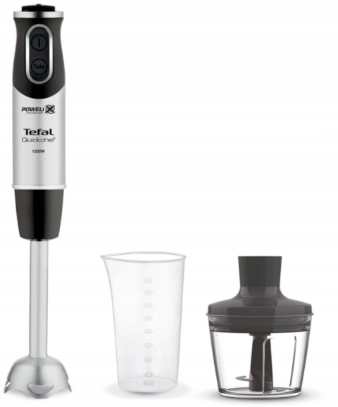 Blender ręczny Tefal QuickChef HB6598, 1000W, 20 prędkości, akcesoria