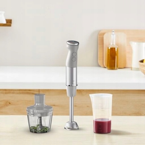 Blender ręczny Tefal Quickchef+ 1000W 2w1 z ostrzami Powelix HB672B30