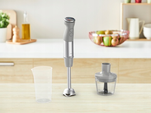 Blender ręczny Tefal Quickchef+ 1000W 2w1 z ostrzami Powelix HB672B30