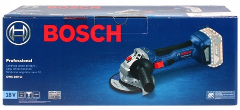 Szlifierka Kątowa Bosch Gws 180-Li Brushless 18V Bez Akumulatora
