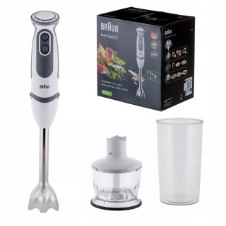 Braun MQ 5235 MultiQuick 5 Vario 1000W Biały - Blender Ręczny z Akcesoriami