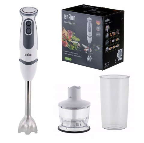 Braun MQ 5235 MultiQuick 5 Vario 1000W Biały - Blender Ręczny z Akcesoriami