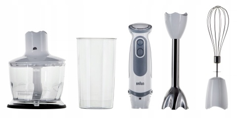 Braun MQ 5235 MultiQuick 5 Vario 1000W Biały - Blender Ręczny z Akcesoriami