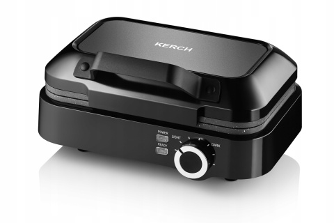 Gofrownica Kerch SMART 2200W z marmurkową powłoką, 2 gofry prosto