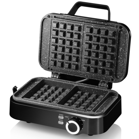 Gofrownica Kerch SMART 2200W z marmurkową powłoką, 2 gofry prosto