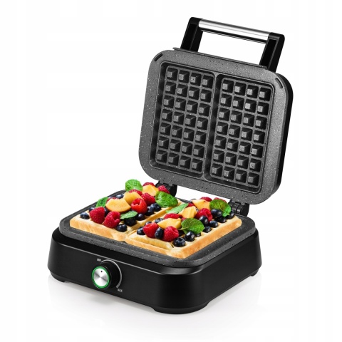 Gofrownica Mozano XXL 2200W - Duże chrupiące gofry w marmurkowej powłoce