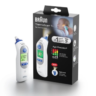 Termometr BRAUN Thermoscan 7+ IRT6525 do pomiaru temperatury ucha