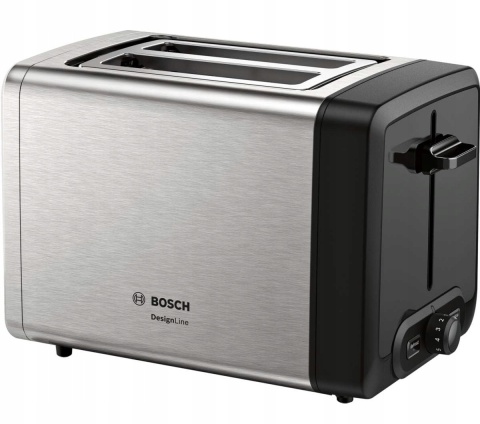 Toster Bosch Designline Tat4p420de 970W Taca Podgrzewacz Opiekacz Inox