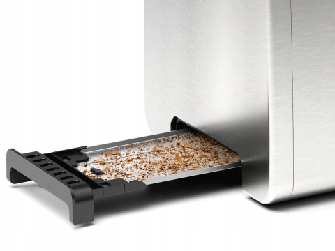Toster Bosch Designline Tat4p420de 970W Taca Podgrzewacz Opiekacz Inox