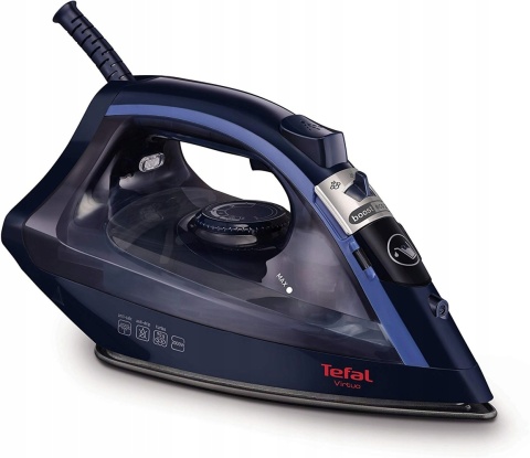 Żelazko Parowe TEFAL Virtuo FV1739 Granatowy 2000W Spryskiwacz KABEL 1,9M
