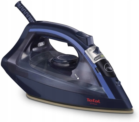 Żelazko Parowe TEFAL Virtuo FV1739 Granatowy 2000W Spryskiwacz KABEL 1,9M