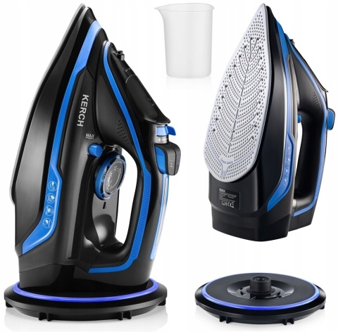 Żelazko Bezprzewodowe Parowe Kerch Ultimate Blue Powłoka Ceramiczna 2600W