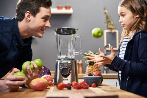 Blender Tefal Perfectmix+ BL811D38 1200W, szkło, 6 ostrzy, 3 programy