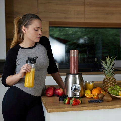 Blender Yoer Titano JB03S 1800W 4w1 ze szkłem, młynkiem i bidonami 2,4L