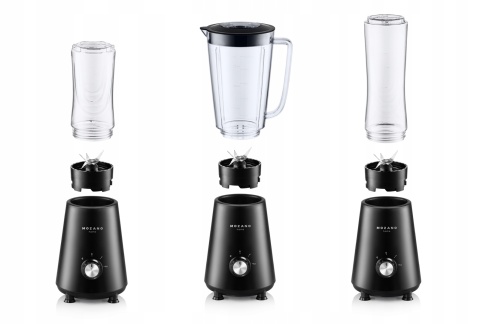Blender osobisty Mozano Nutri Sport 3w1 z wkładami chłodzącymi 1L+600ML+400ML