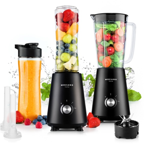 Blender osobisty Mozano Nutri Sport 450W z 2 bidonami Tritan BPA FREE