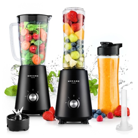 Blender osobisty Mozano Nutri Sport 450W z 2 bidonami Tritan BPA FREE