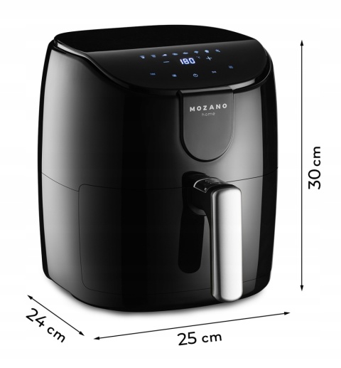 Frytkownica Beztłuszczowa Mozano Active Fryer 4L, 1500W, 8 Programów