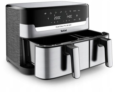 Frytkownica Beztłuszczowa Tefal Dual Easy Fry&Grill 2700W 5,2L 3,1L Hot Air