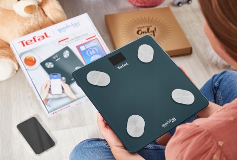 Inteligentna Waga Łazienkowa Tefal Goodvibes Life+, 180kg, Aplikacja Bluetooth