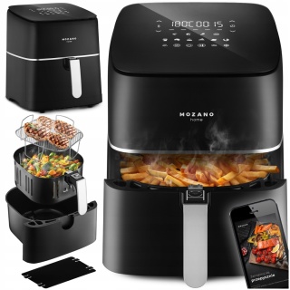 Mozano Air Fry Master - Beztłuszczowa frytkownica 8L, 1700W, 12 programów