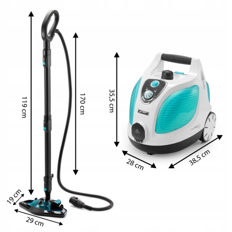 Myjka Parowa 19W1 Yoer Clean Shot Scm02w Mop Parowy 1500W 1,6L 55Min Ipx4