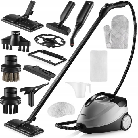 Myjka parowa Kerch Presto 2000W 4BAR, 1.6L, szybkie czyszczenie 5-6 min