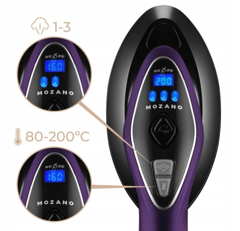 Parownica Mozano Ultra Care 2500W z Deską i 3 Poziomami Mocy Pary