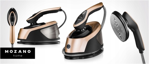 Steamer Żelazko Parowe Mozano 2500W Ceramiczna Stopa Do Delikatnych Tkanin