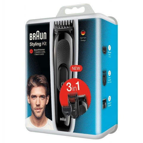 Trymer Do Brody I Zarostu Braun Sk2000 Wodoszczelny, 1-11Mm, Akumulatorowy