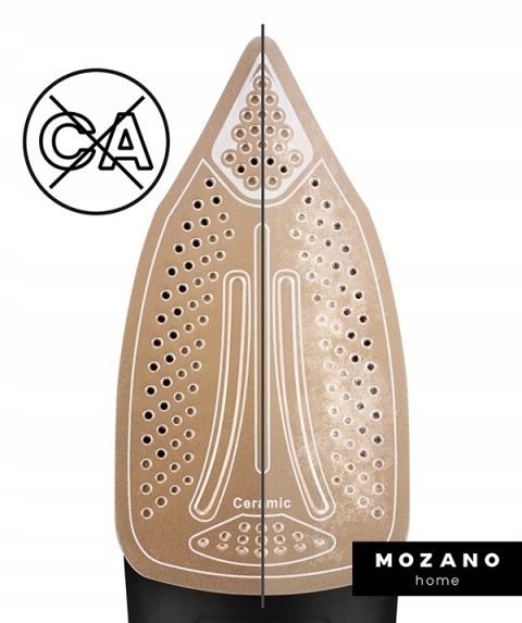 Żelazko Bezprzewodowe 2600W Mozano Ultimate Smooth z Ceramiczną Stopą