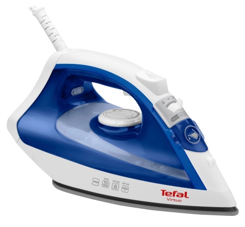 Żelazko Parowe Tefal FV1711 1800W Ceramika 80g/min Pionowe z Anti-Drip
