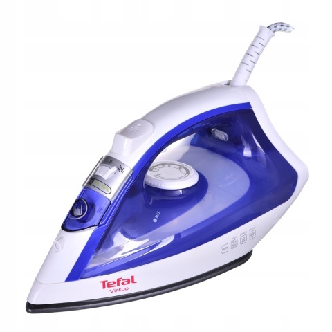 Żelazko Parowe Tefal FV1711 1800W Ceramika 80g/min Pionowe z Anti-Drip