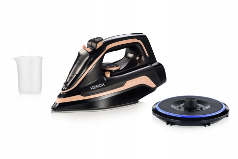 Żelazko bezprzewodowe KERCH Ultimate Gold 2600W ceramiczne 450ml