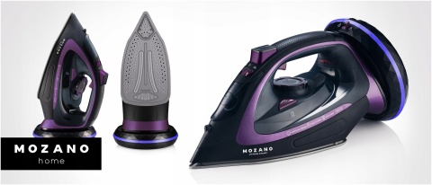 Żelazko bezprzewodowe Mozano Ultimate Smooth 2600W z ceramiczną stopą