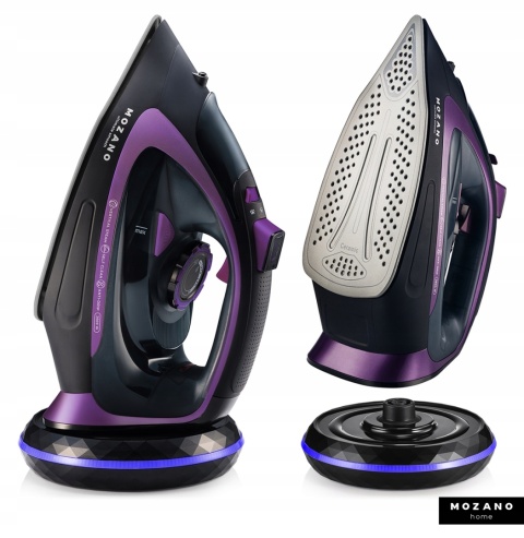 Żelazko bezprzewodowe Mozano Ultimate Smooth 2600W z ceramiczną stopą