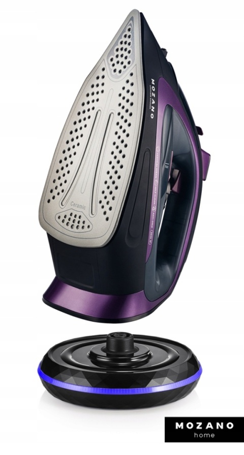 Żelazko bezprzewodowe Mozano Ultimate Smooth 2600W z ceramiczną stopą