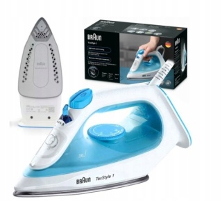 Żelazko parowe Braun TexStyle 1 SI1050 2000W, ceramiczna stopa, 35 sek.
